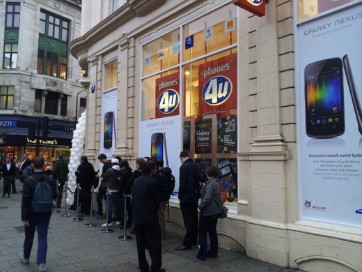 Samsung Galaxy Nexus queue