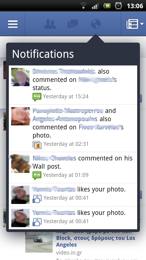 Facebook for Android 02