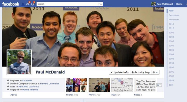 facebook timeline