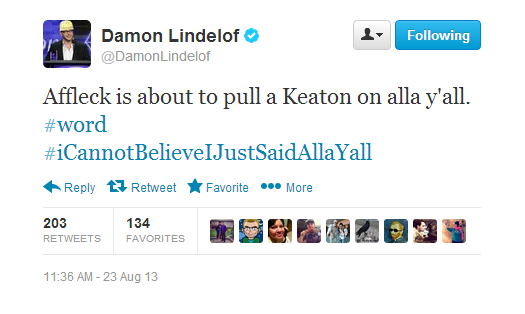 8-23 Tweets Lindelof