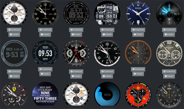 moto 360 watchfaces