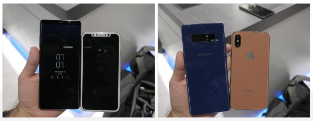 Galaxy Note8 and iPhone 8-2