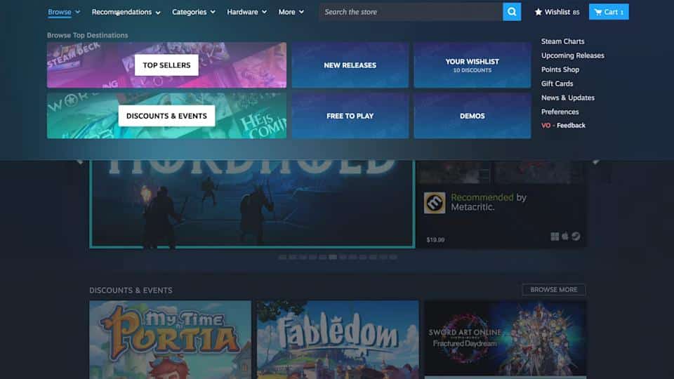 Steam αλλάζει εμφάνιση